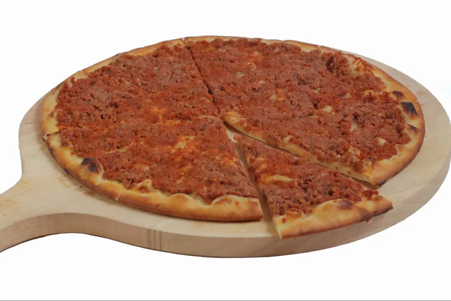 منقوشة لحم بعجين وسط - عجين بني