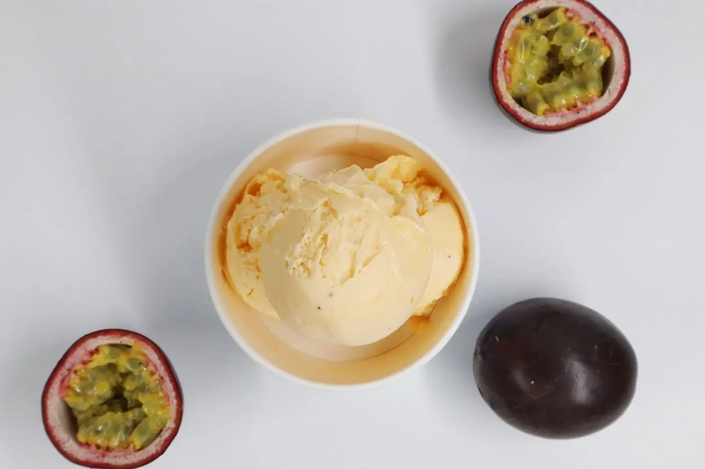 Passion Fruit Ice Cream - 2 Scoops
