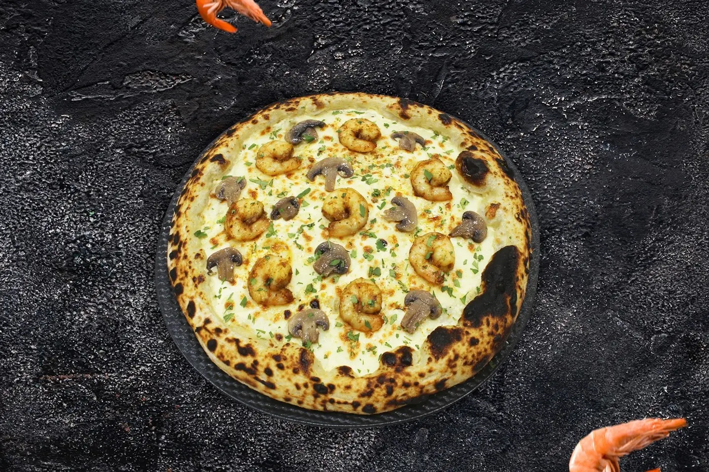 بيتزا شريمب شيب - وسط
