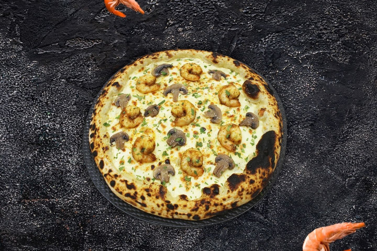 بيتزا شريمب شيب - وسط