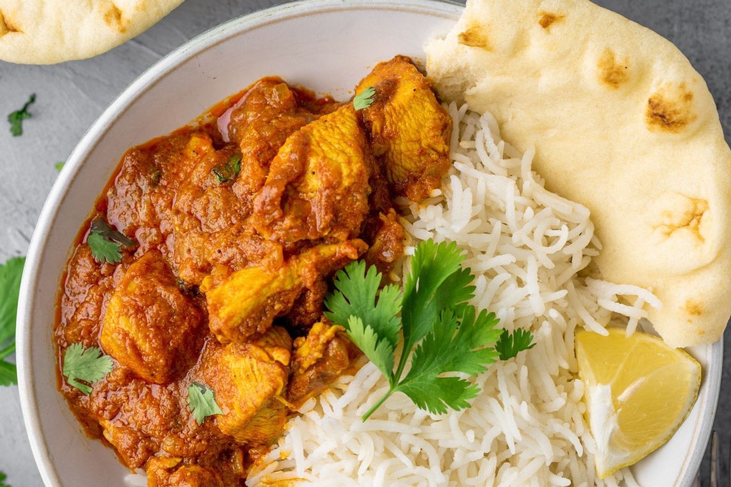 وجبة دجاج بالكاري مع الأرز - وجبة دجاج بالكاري مع الأرز ابيض