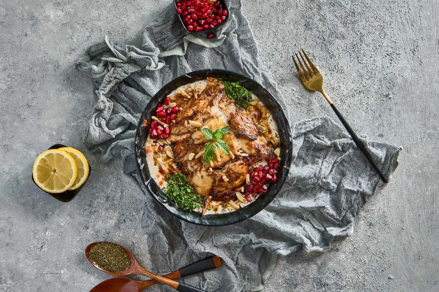Shami Shawarma Fatteh - Meat Shawarma Fatteh