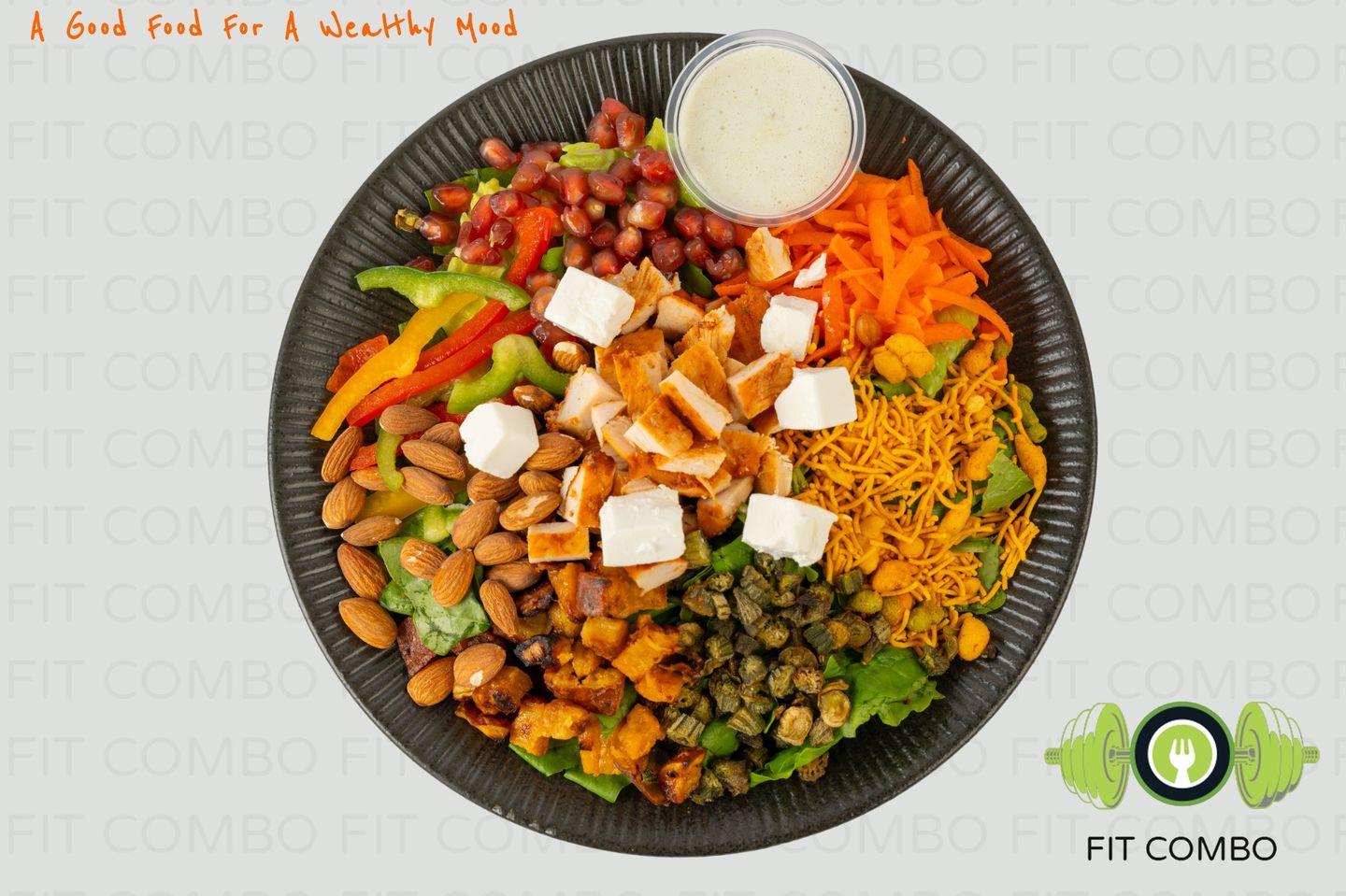 Fit Combo Salad - Mix The Sause With Salad