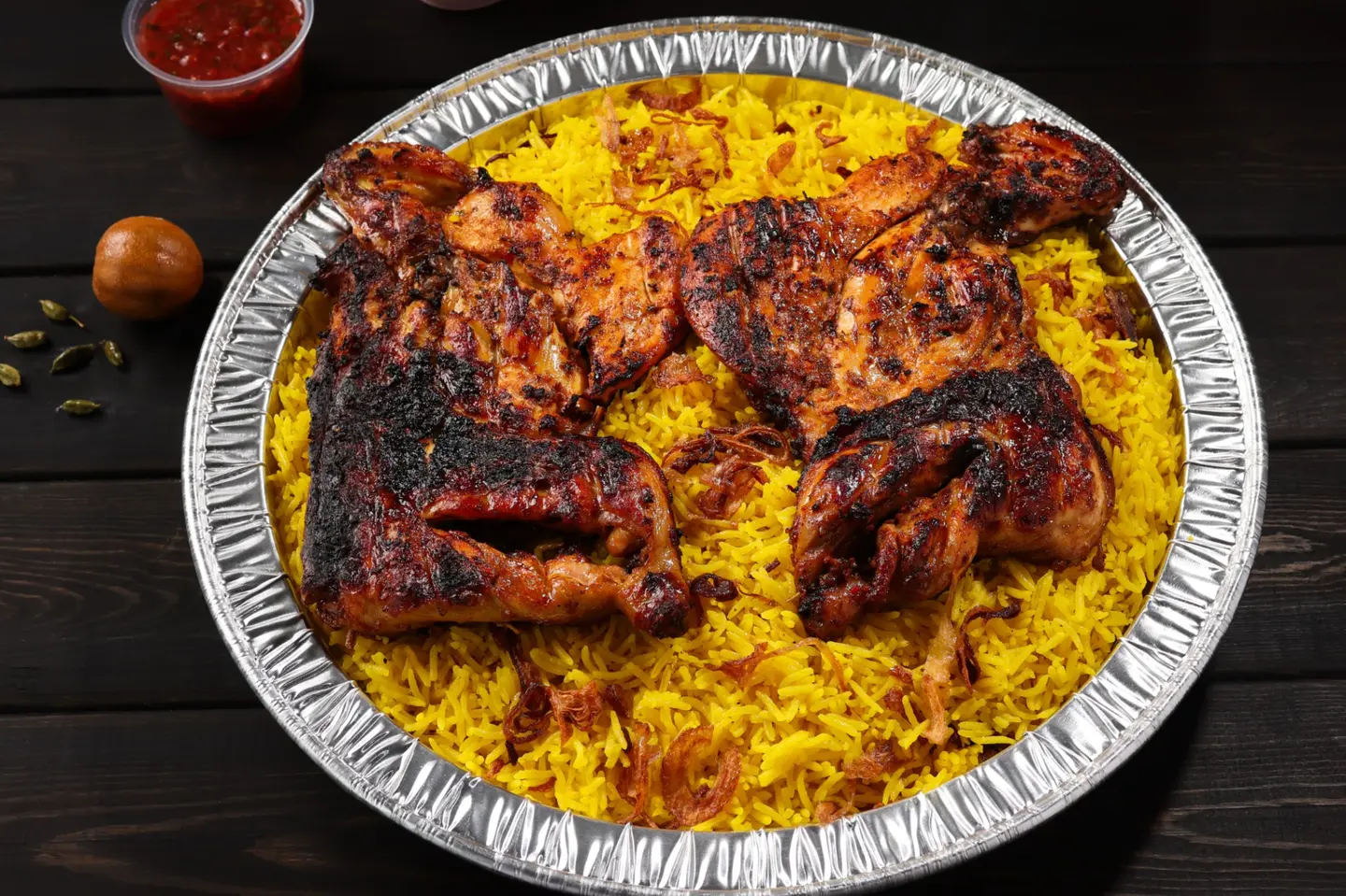 Charcoal Chicken With Smoked Rice - Smoked Rice