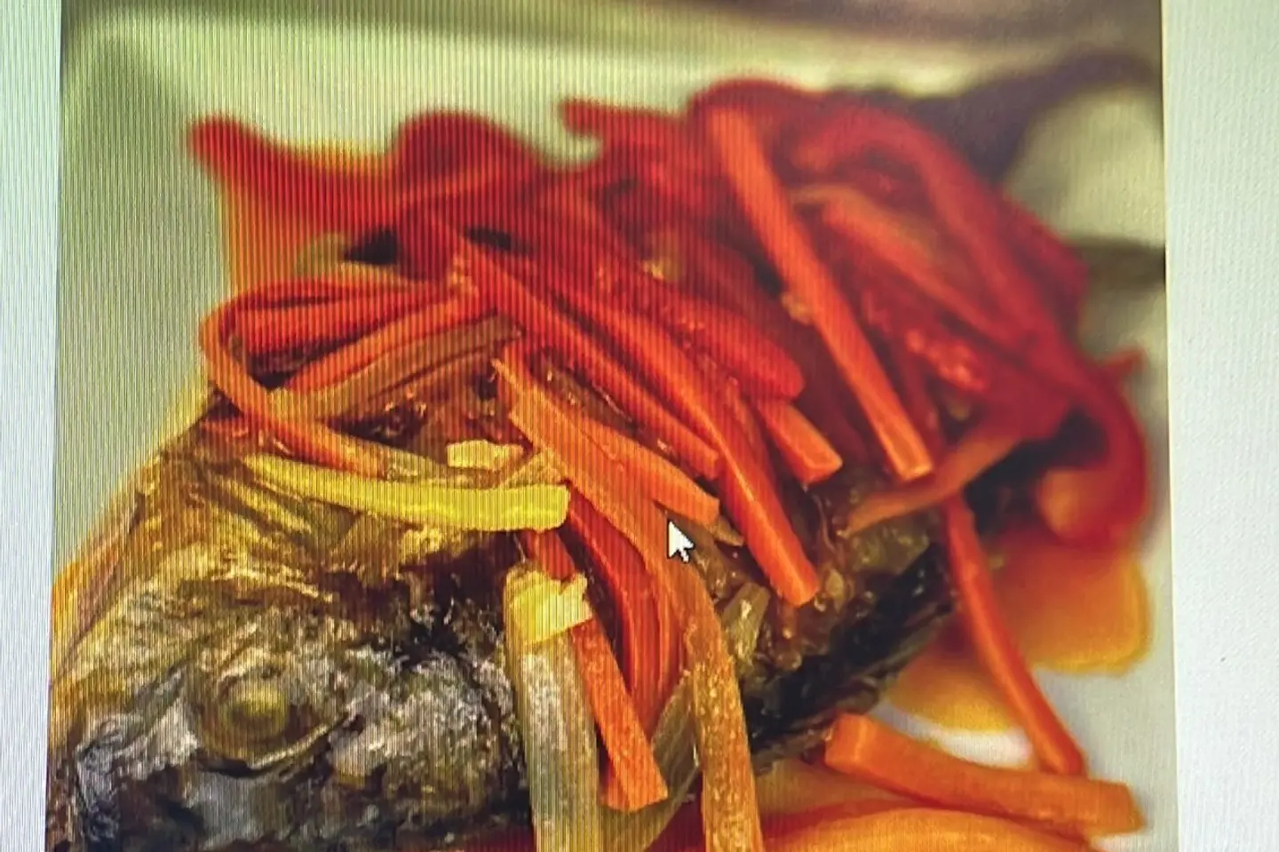 سمك شعري مقلي حلو حامض - كبير