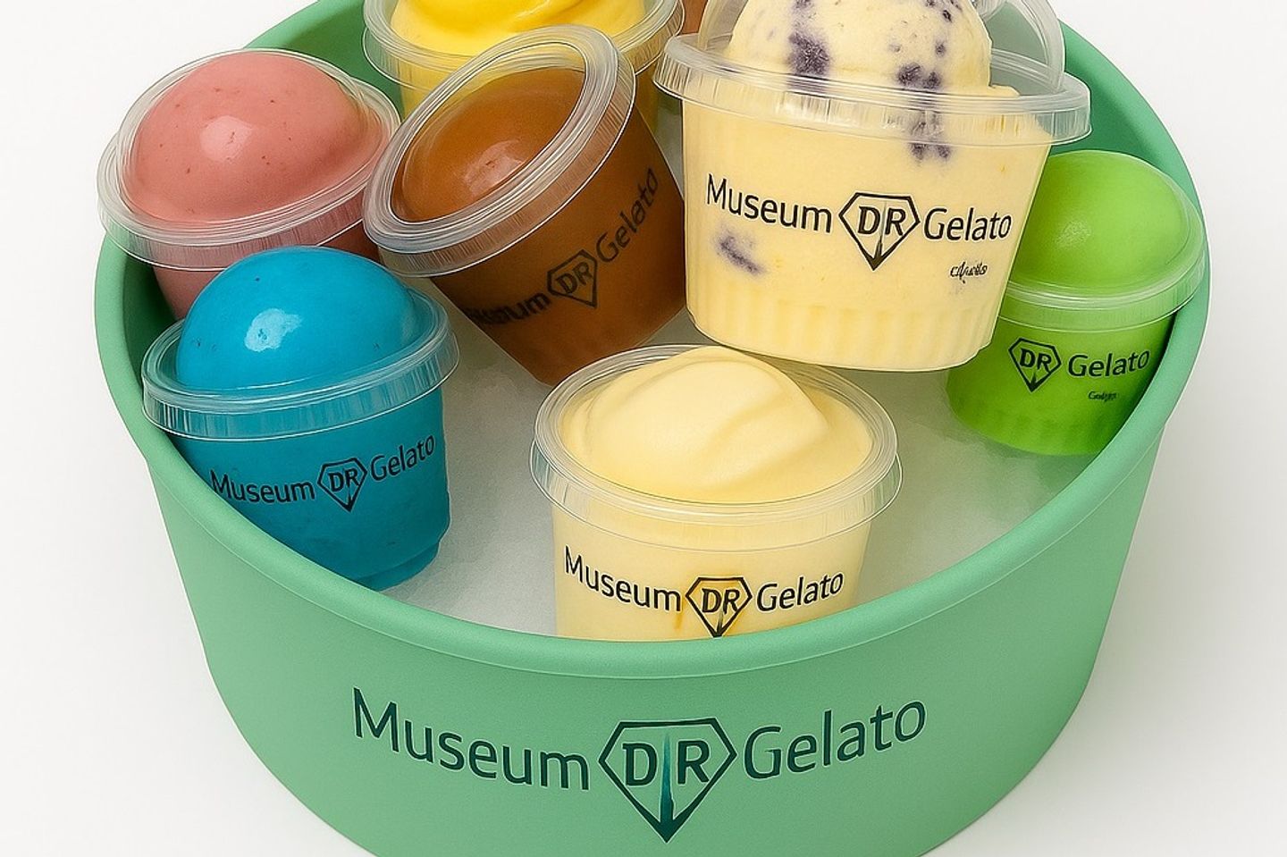 Premium Gelato Collection - 8 Cups One Scope Each