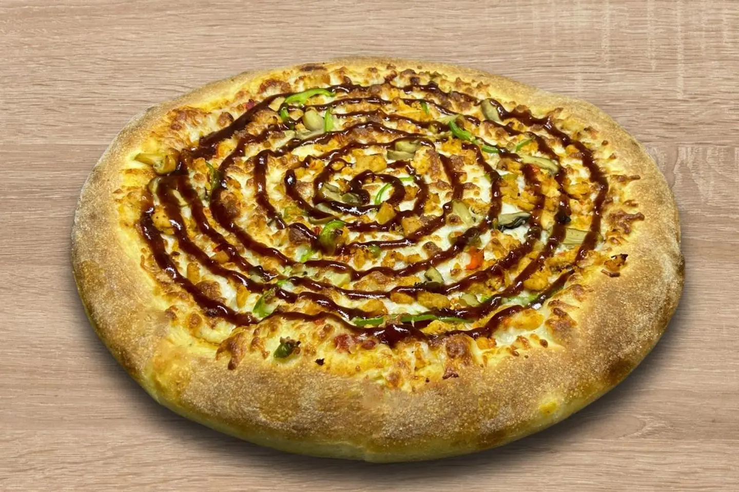بيتزا باربكيو دجاج - وسط