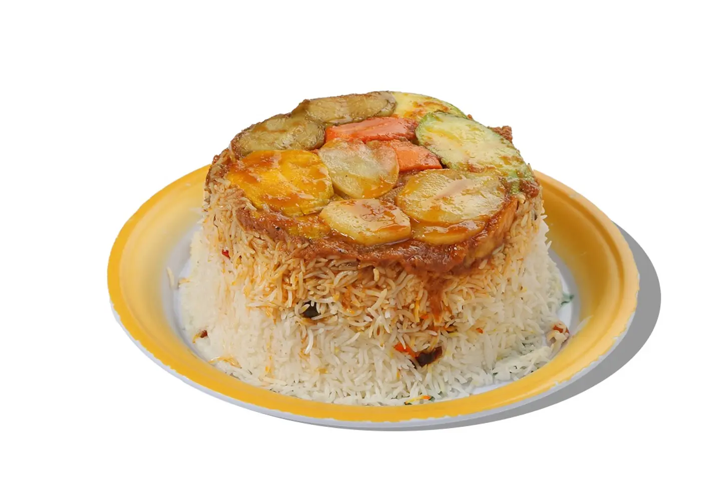 دجاج مقلوبة - نصف دجاج