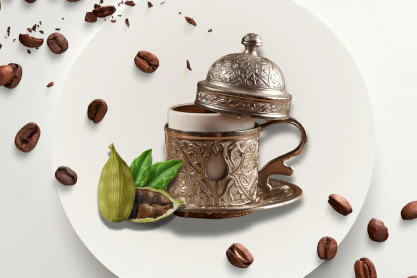 قهوة تركي كولومبية - ١ كغ مع الهيل