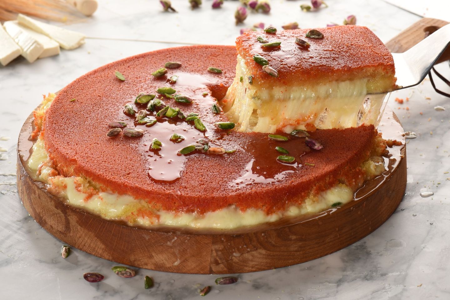 كنافة نابلسية بالجبنة - حجم المناسبات