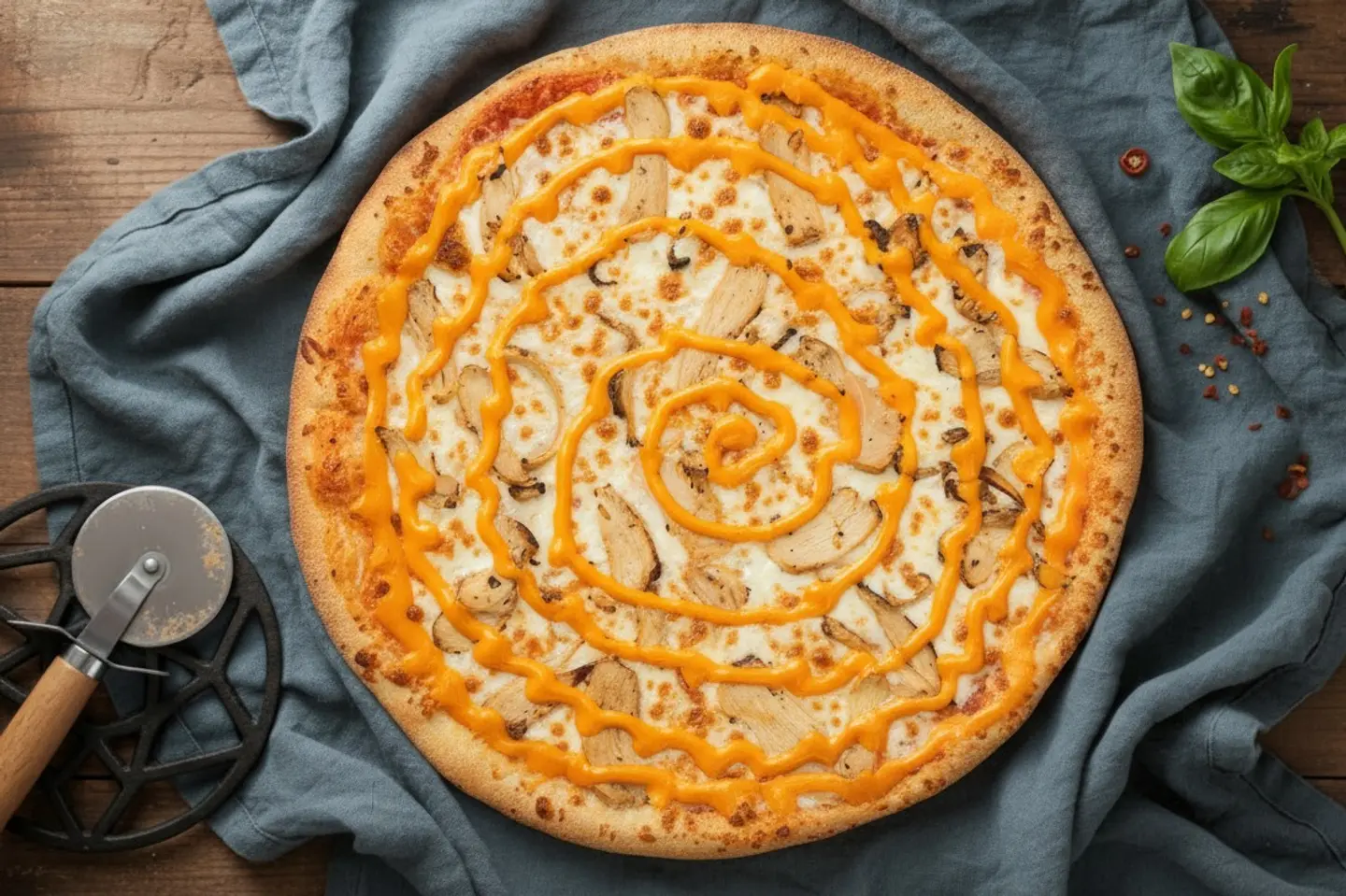 Pizza And Chicken - Medium Size