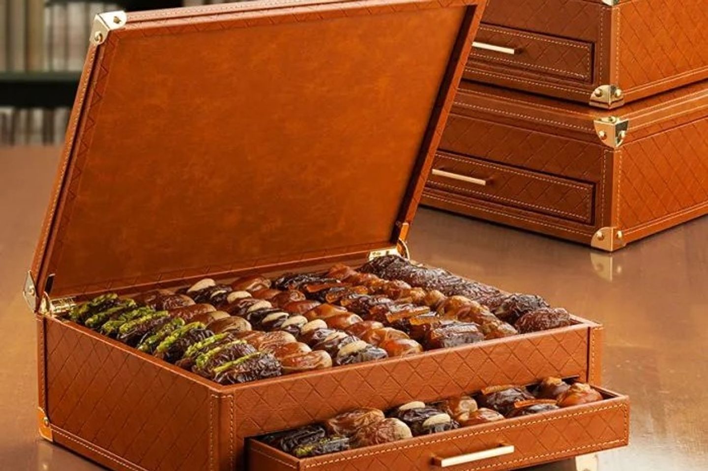 Premium Leather Drawer Gift Set - Small 1075 Gms