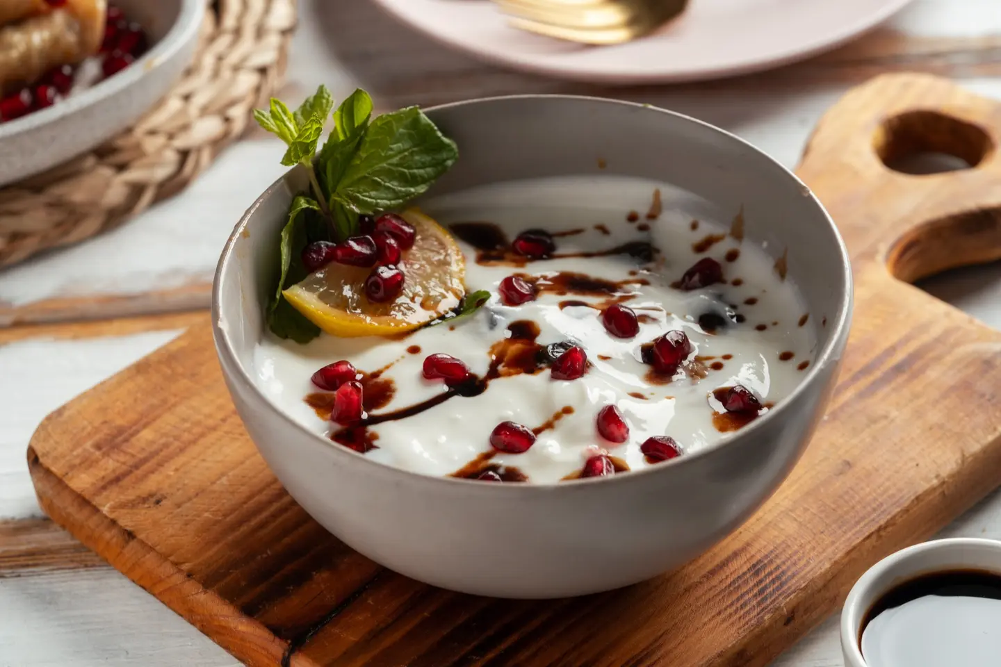 فتة ورق عنب - وسط