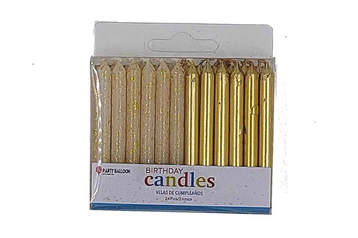 Glitter Candles - Silver Color
