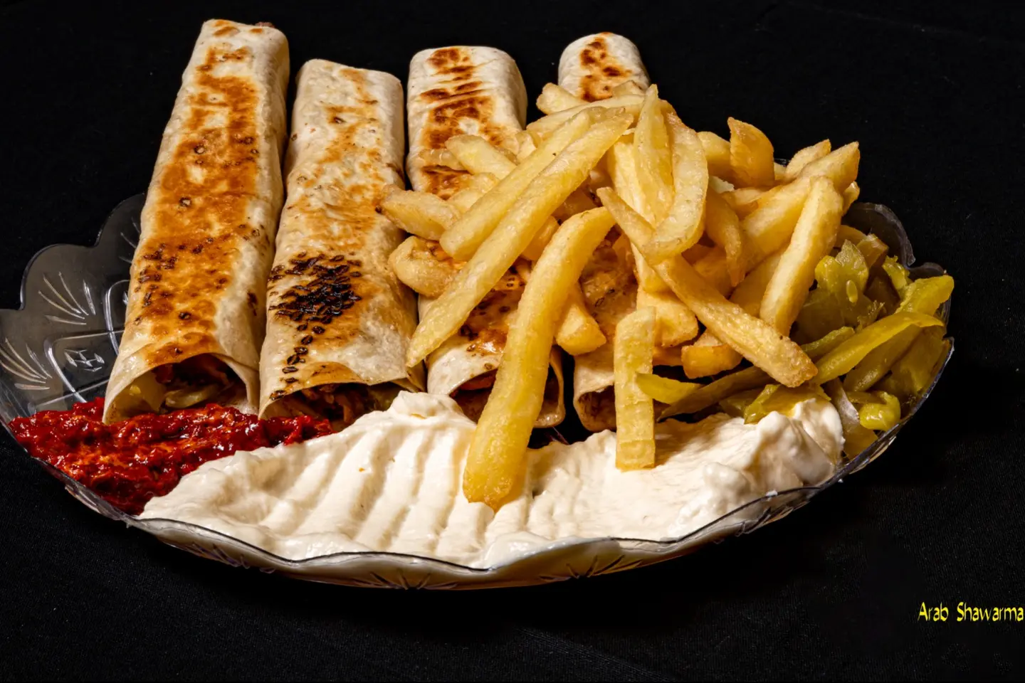 خرطيش شاورما لحم - صحن كبير