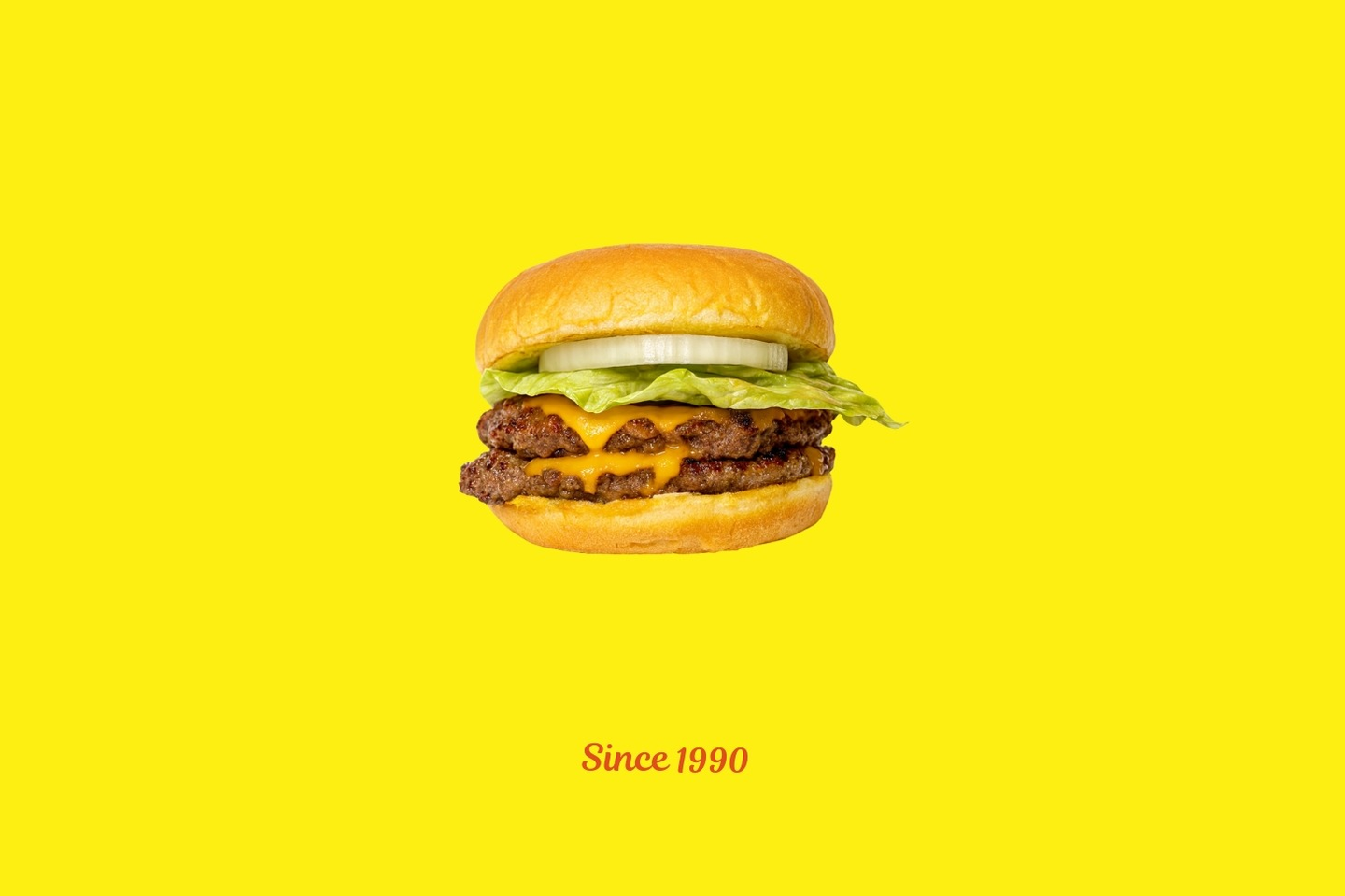 دبل برجر بالجبنة خبز البطاطس - برجر