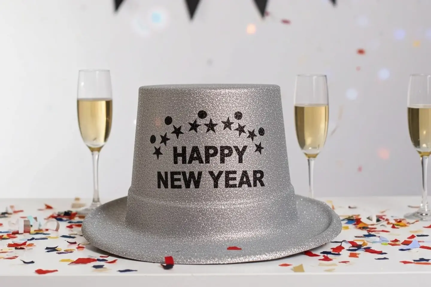 قبعة راس السنة - احمر