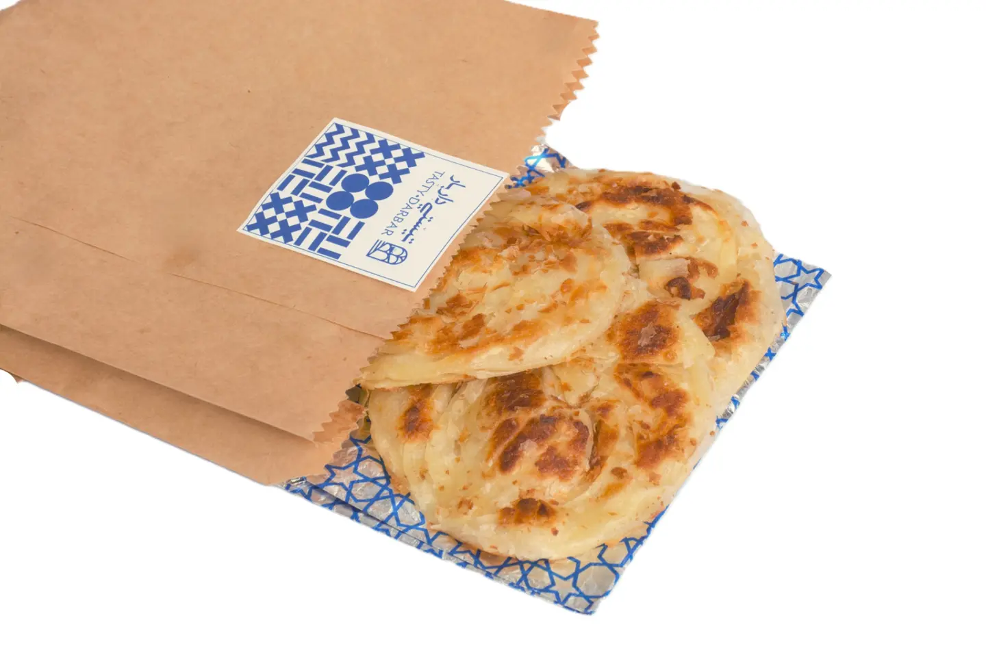 خبز براتا - قطعتين