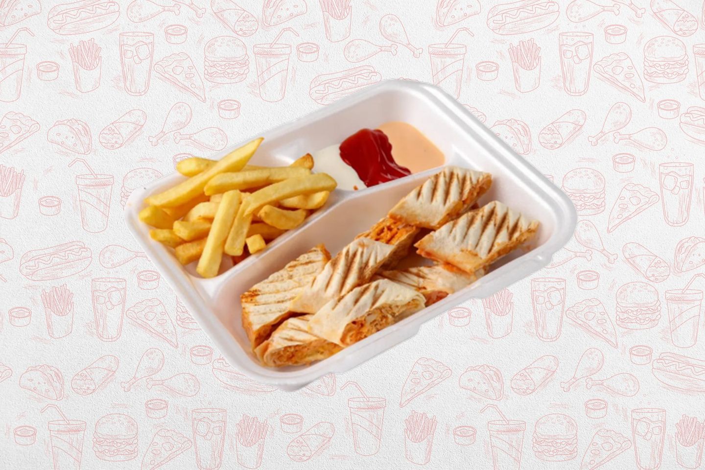 Arabic Zinger Plate - Arabic Zinger Plate With Cheese