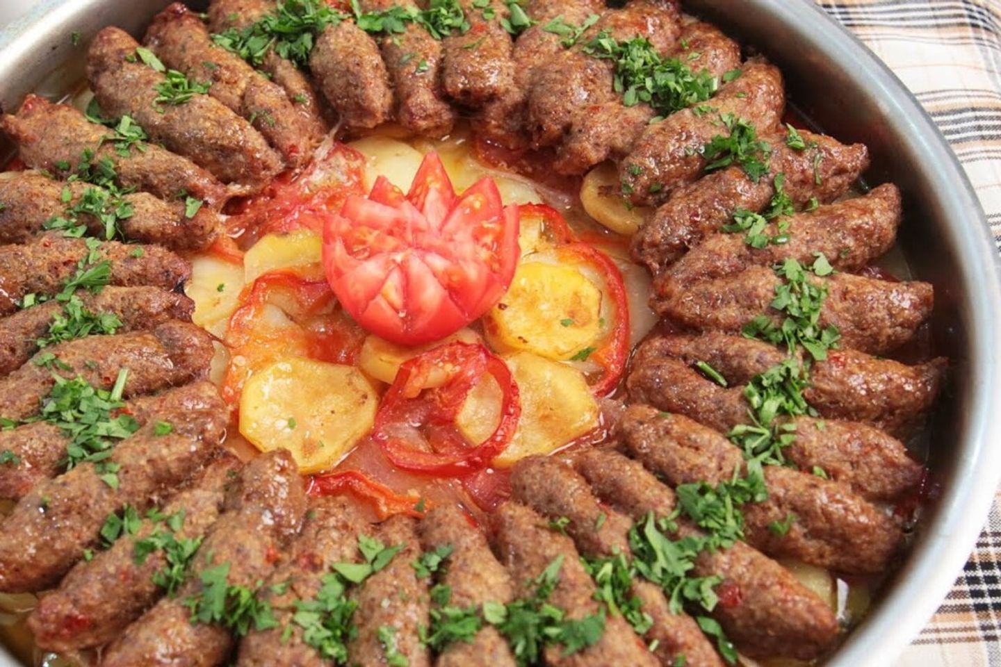 صينية كفتة - صينية كفتة دجاج