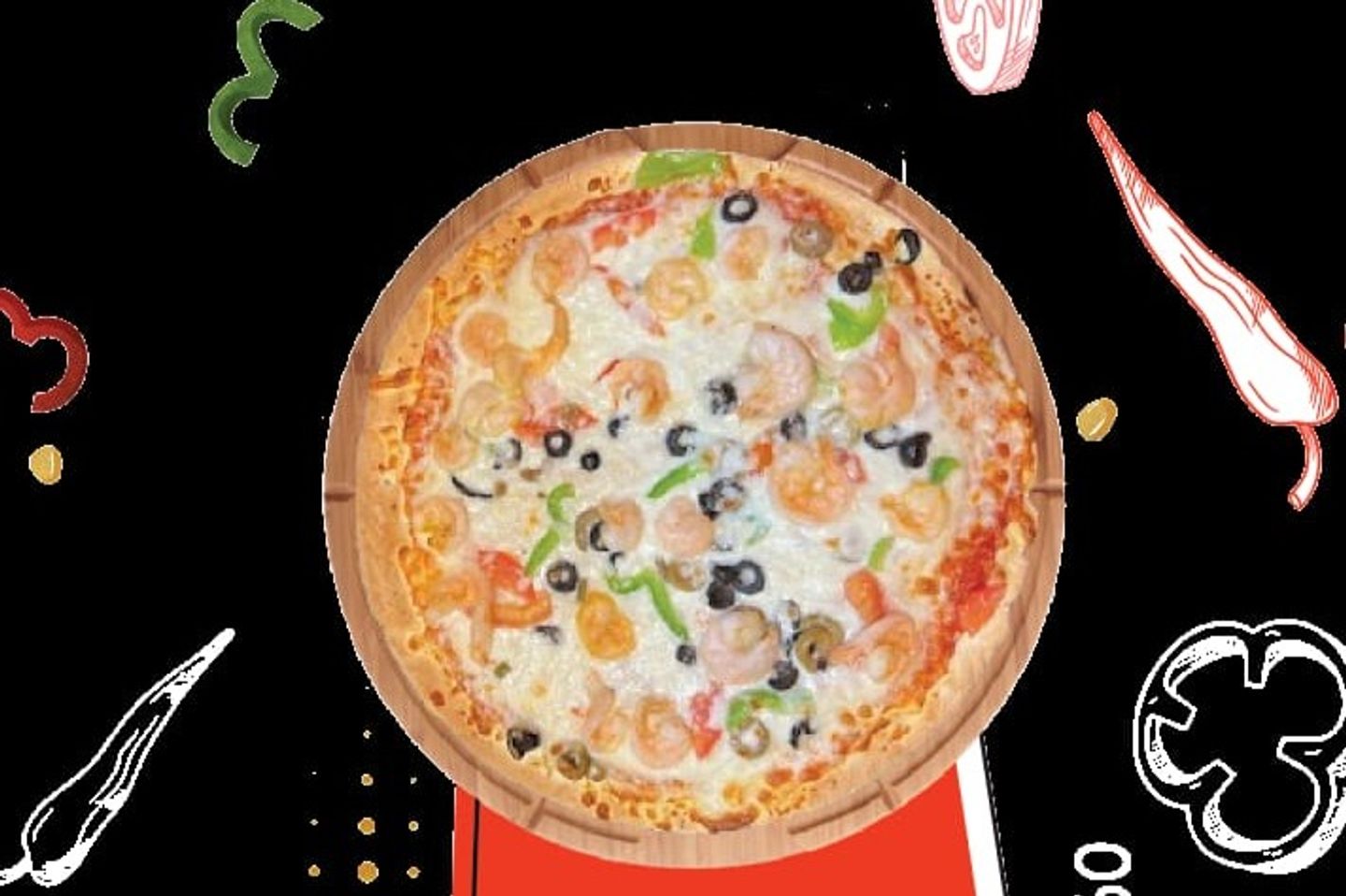 Pizza Shrimp - Pizza Shrimp Middle