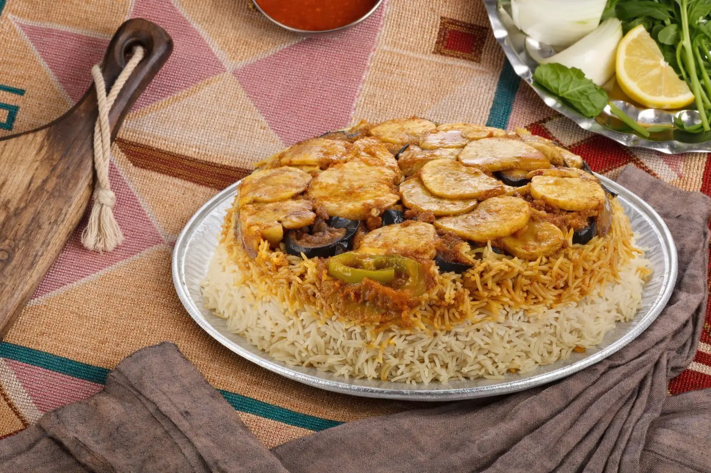 Chicken Maqluba - Half Chicken Maqluba