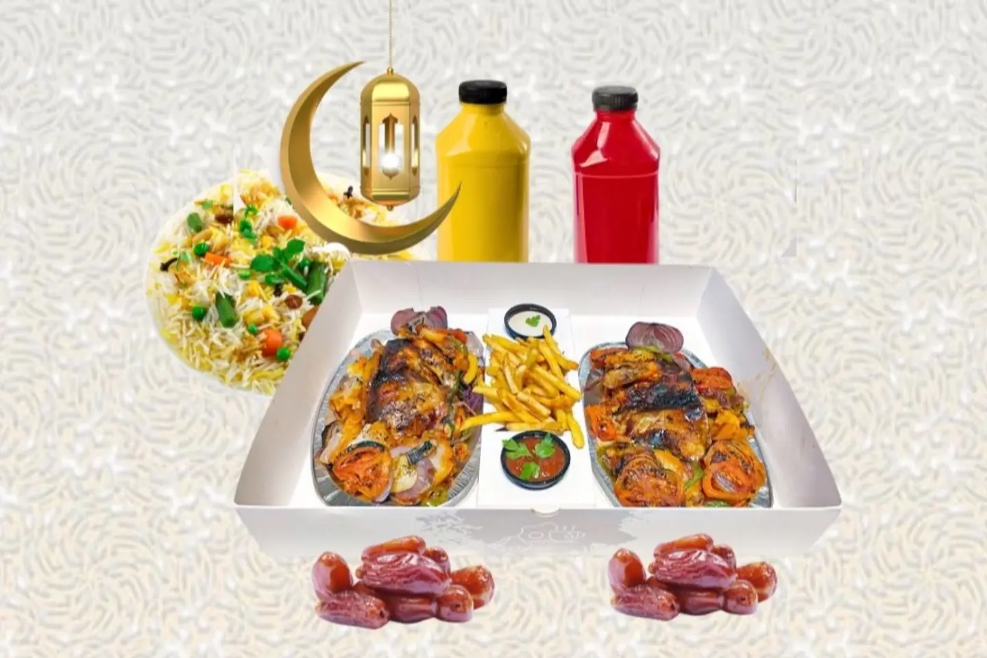 دجاج بوكس بالفرن - نصف حبة