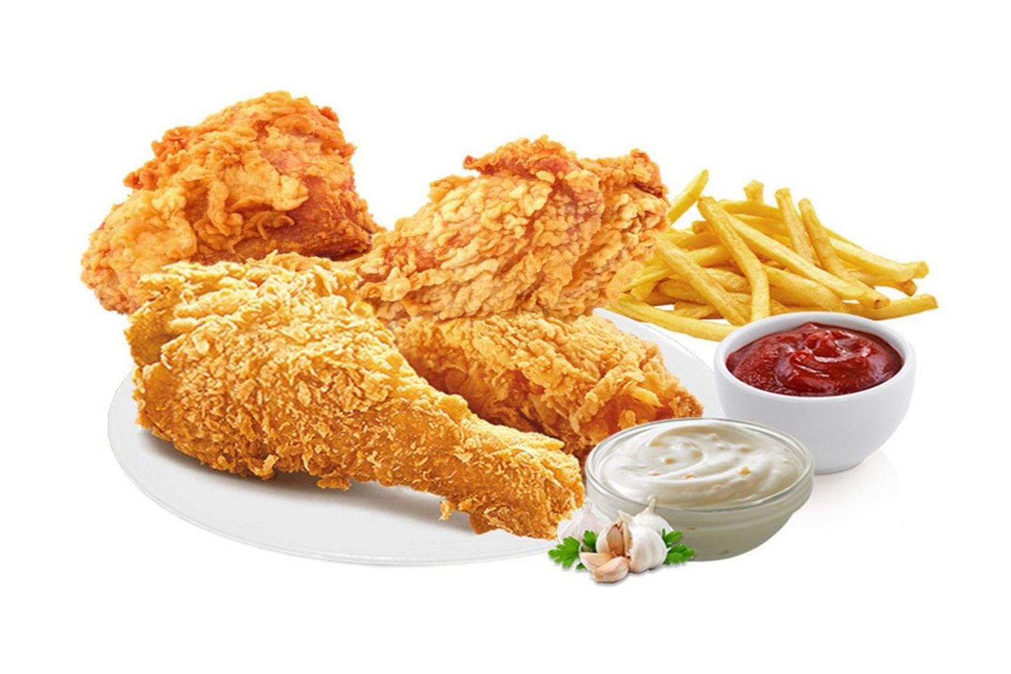 بروست دجاج - نص دجاجه ٤ قطع
