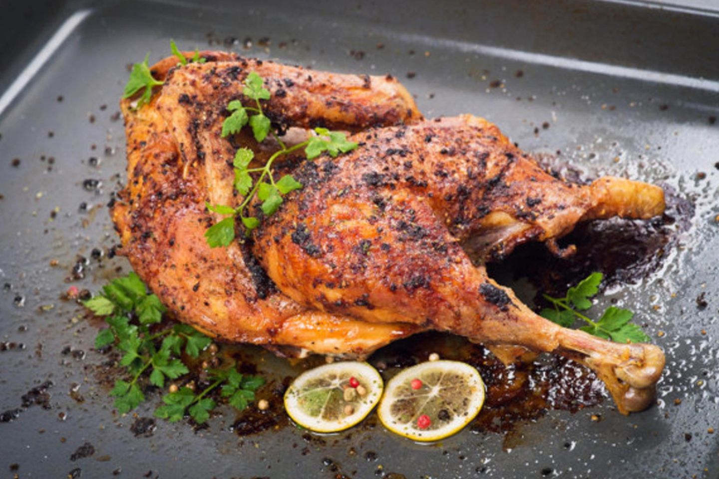 دجاج فرن سادة - نص حبة دجاج