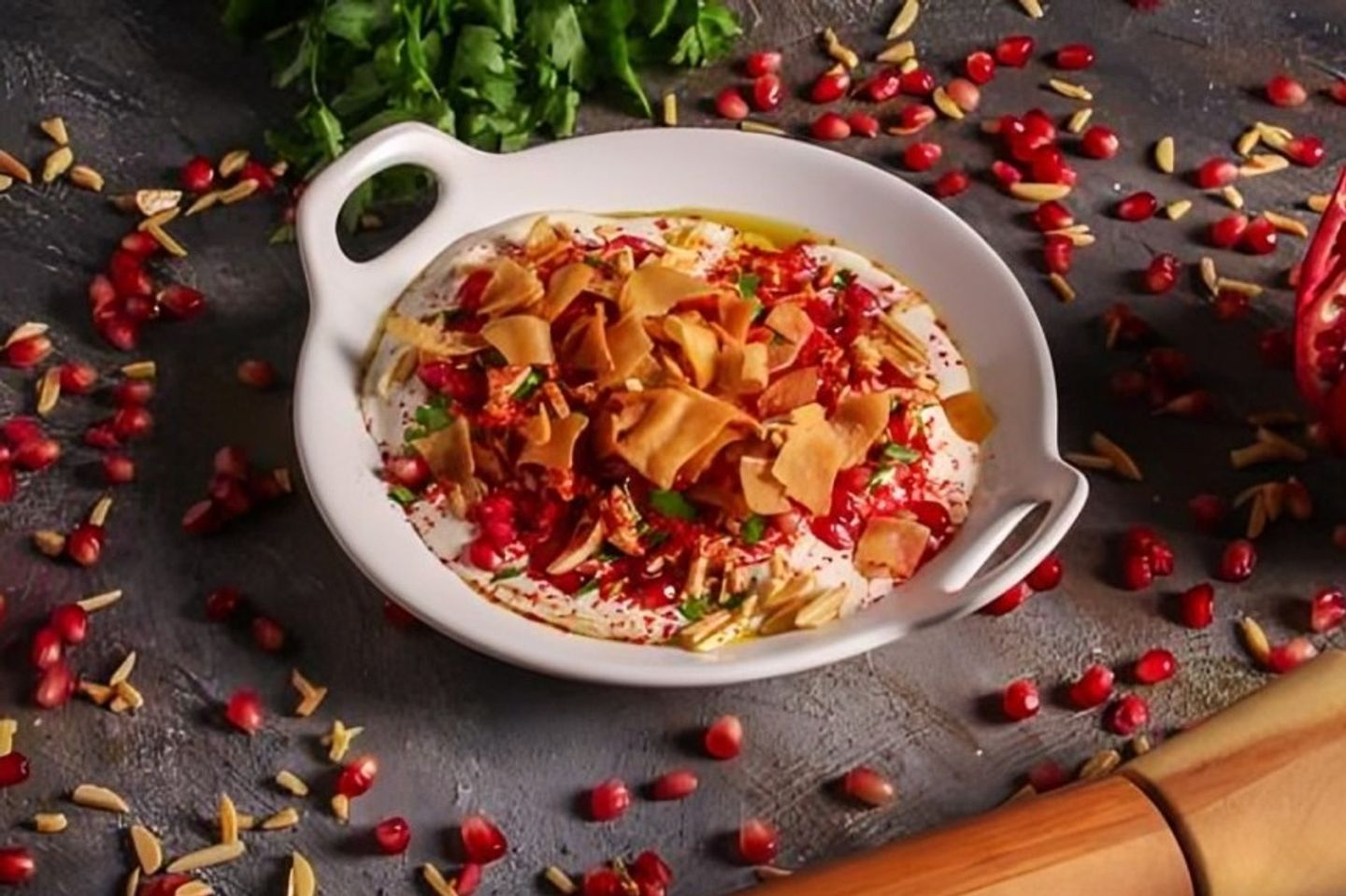 Grape Leaf Fatteh - S