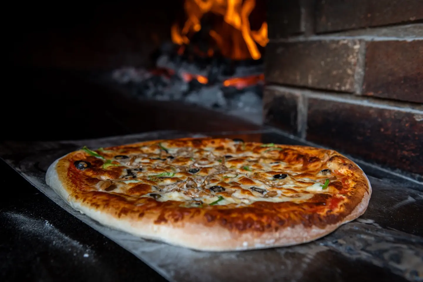 بيتزا بالخضار - وسط