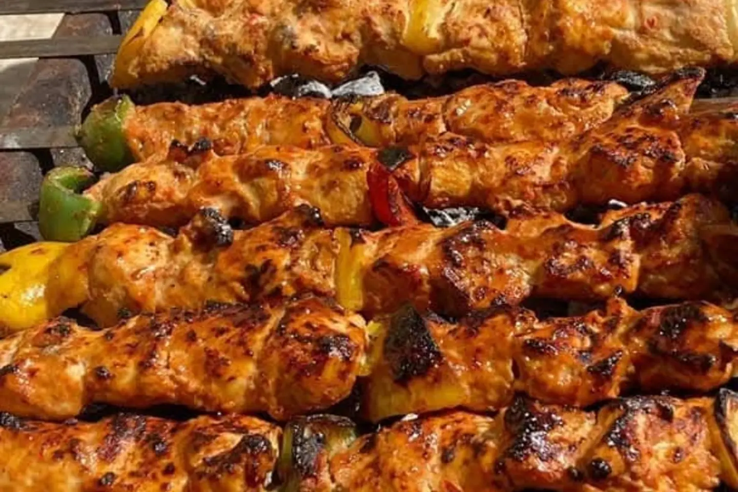 شيش مع الرز والخضار - نفر شيش مع رز وخضار