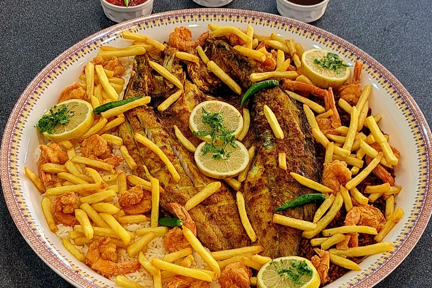 Sea Bass And Shrimp Dish - Grilled