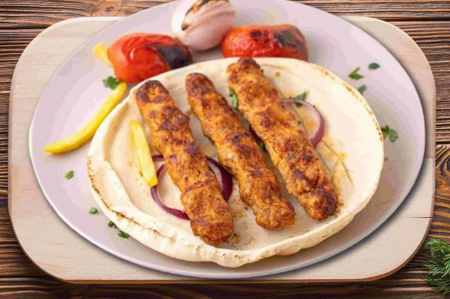 كباب دجاج مشوي - ساندويتش