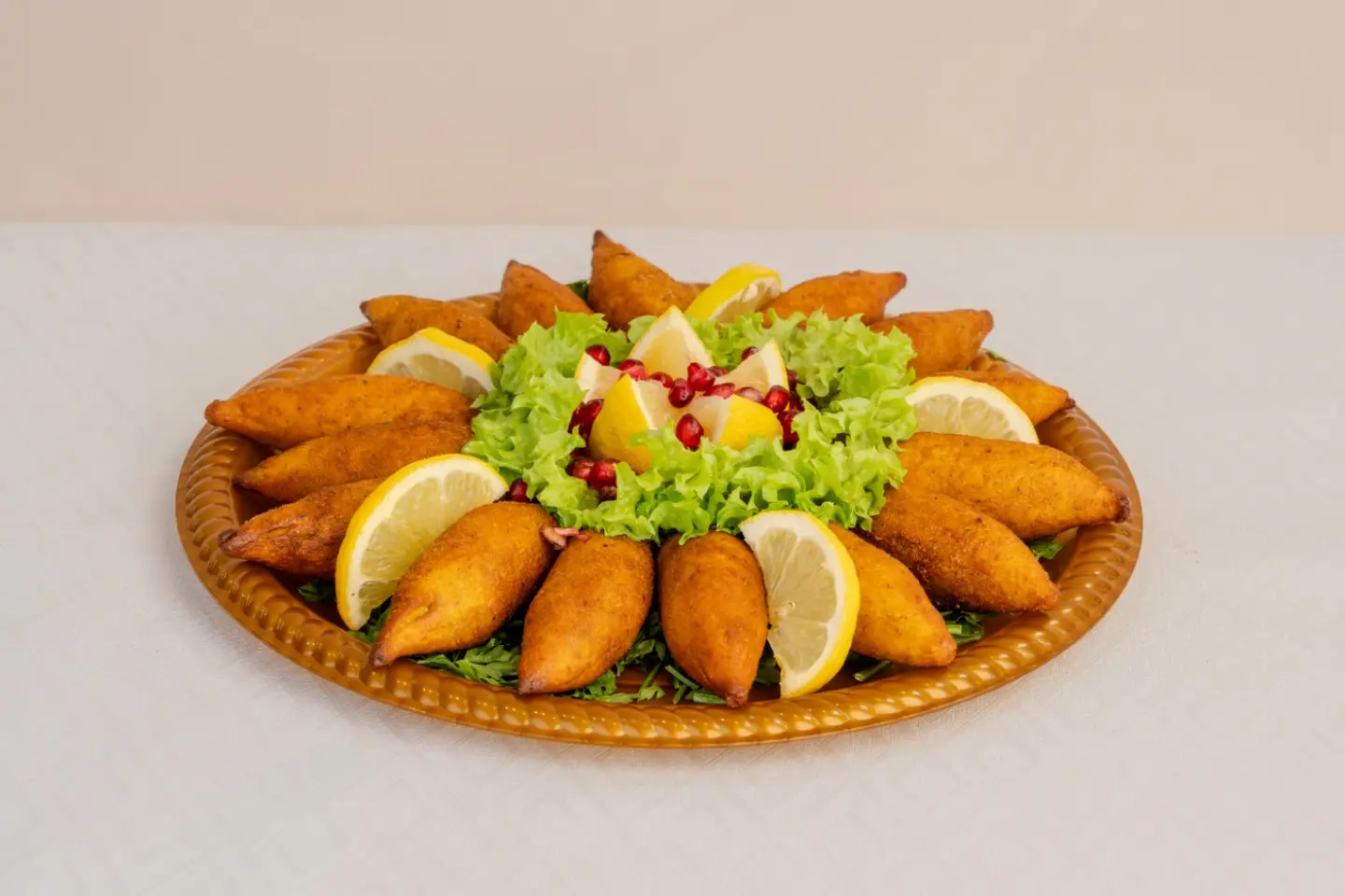 Mini Meat Kibbeh Plate - Large