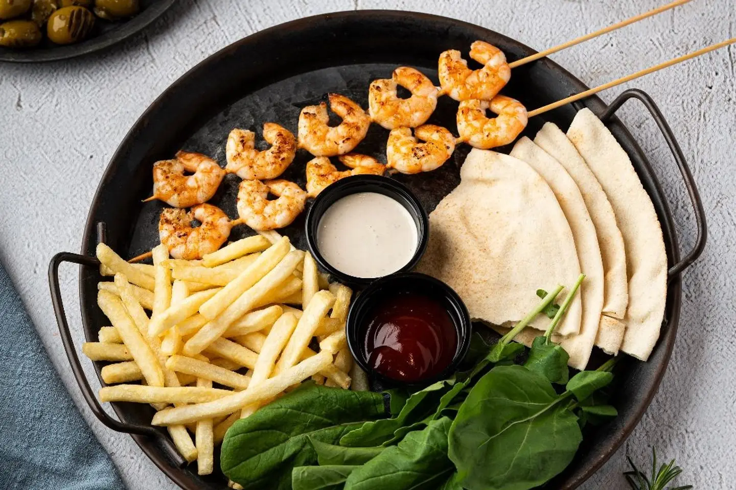 صحن جمبري مشوي - وسط