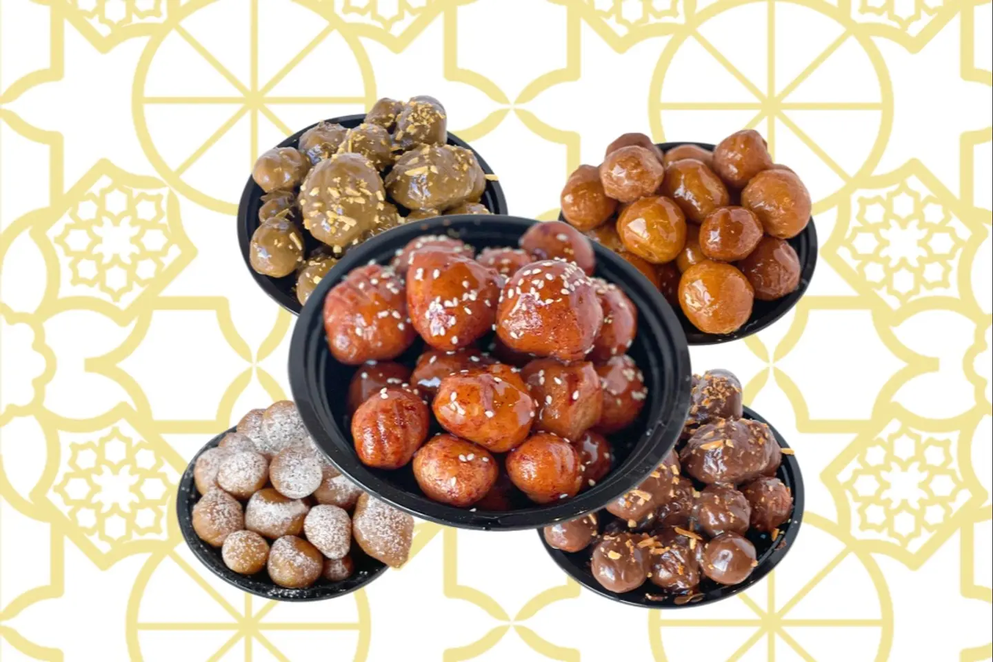 صحن لقيمات - سكر بودرة