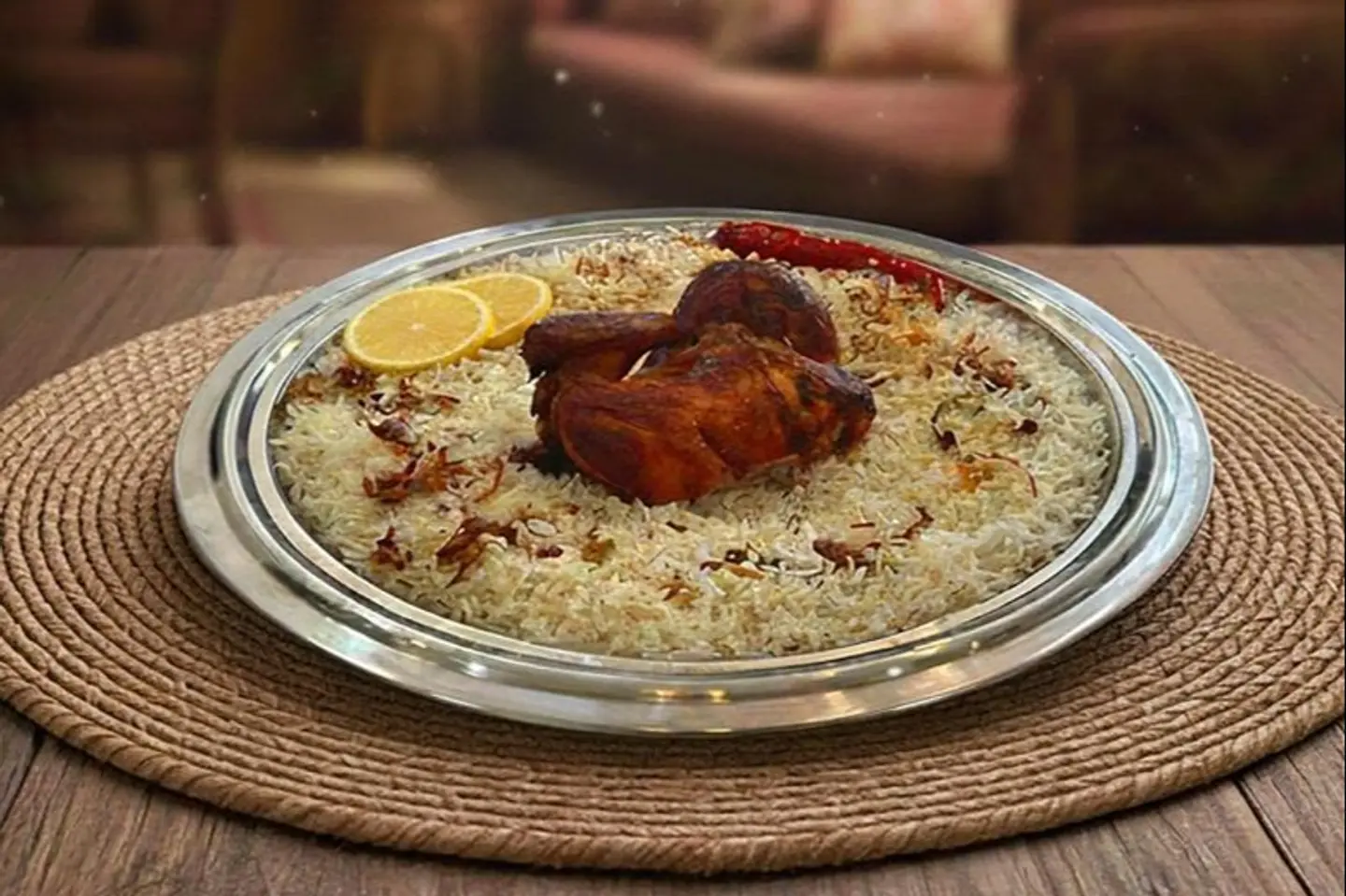 دجاج شواية - أرز بيشاور