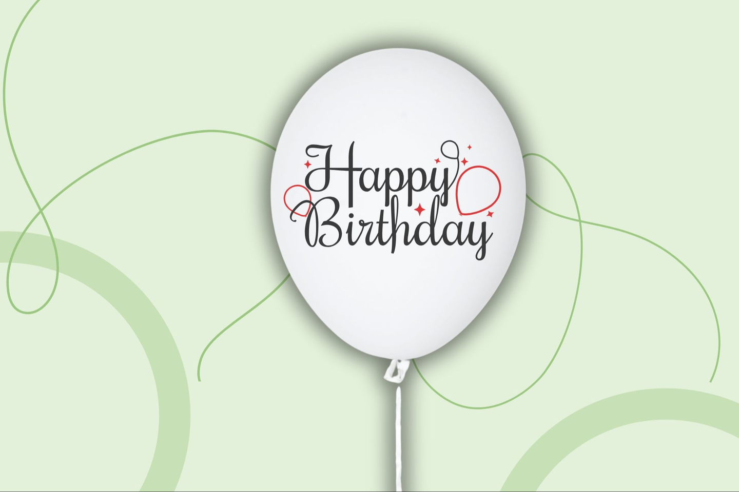 Happy Birthday Balloon - Pink