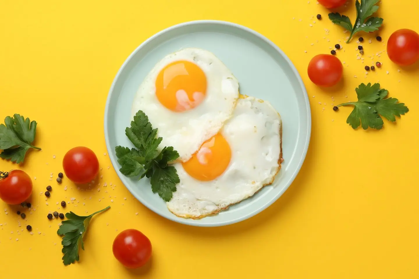 Sunny Side Up Eggs - With Cheese
