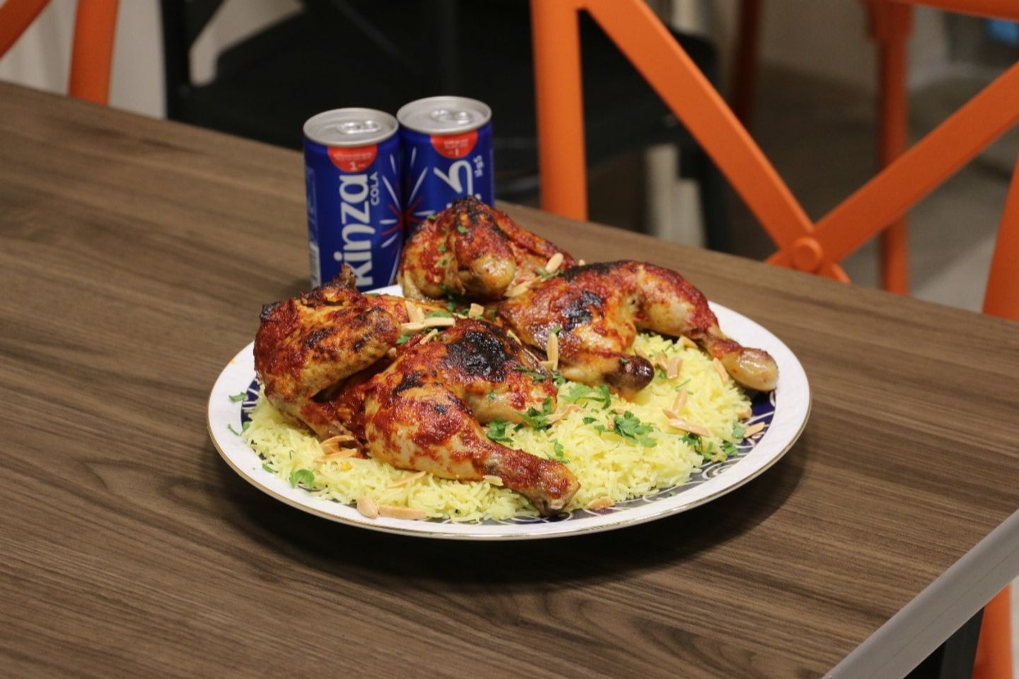 Yammy Chicken Saffron - Half Chicken With Rice