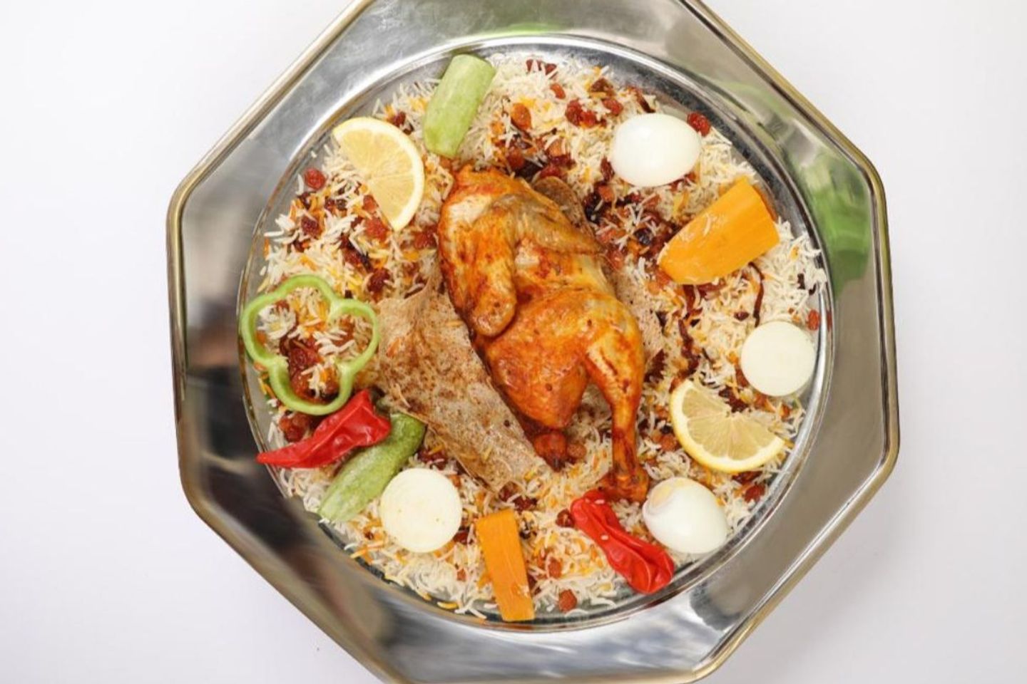 نص دجاج محمر - ارز بشاور