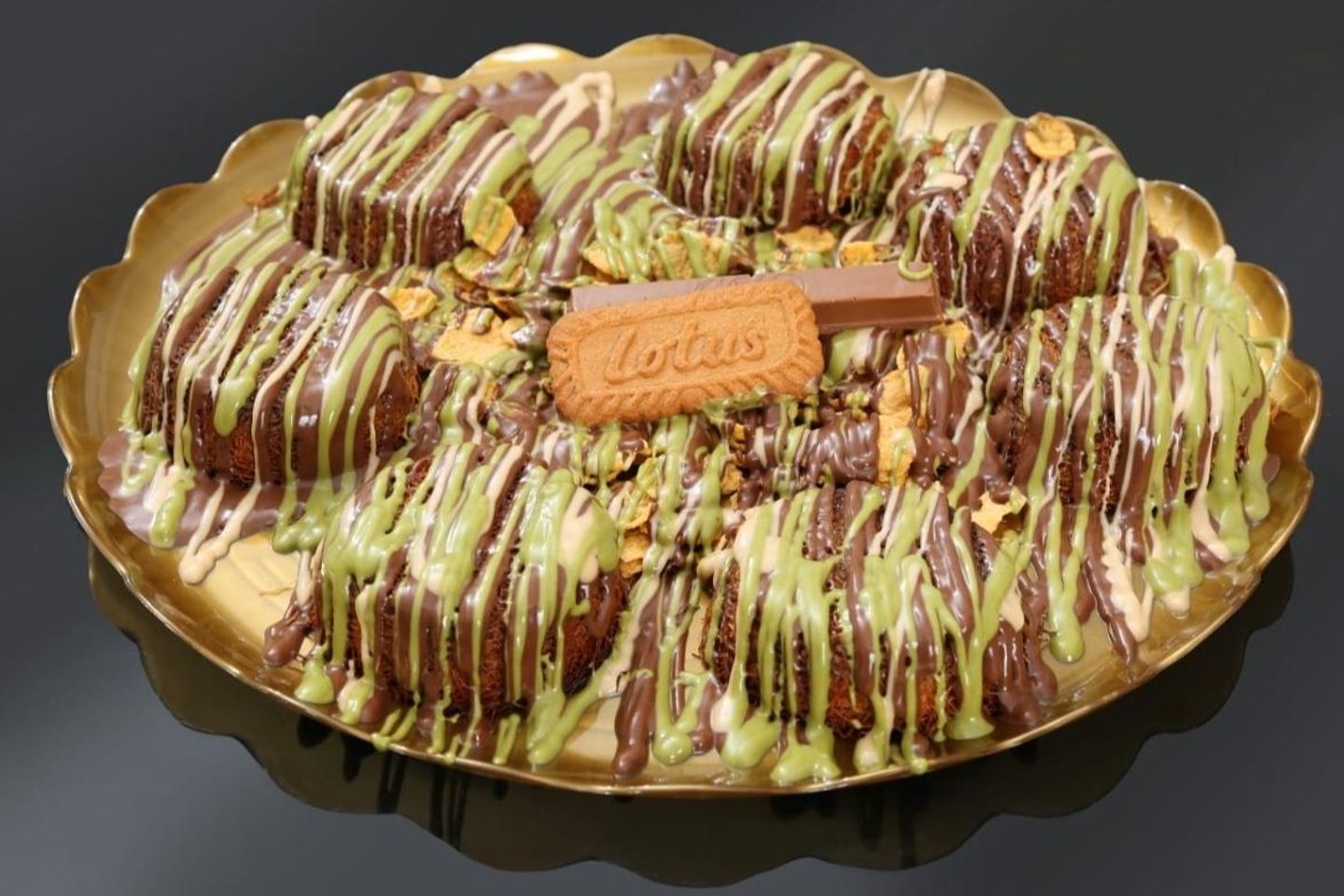 A Cup Of Kunafa From Me - 6pieces Of Kunafa Filled With Cream