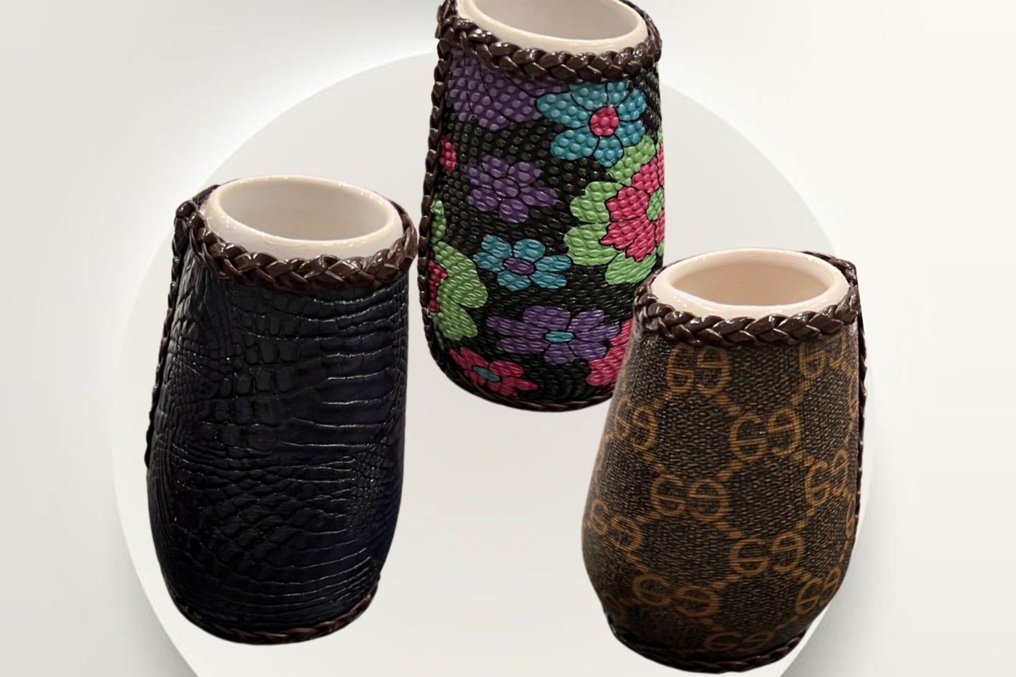 Leather Ceramic Mate Cup - Small