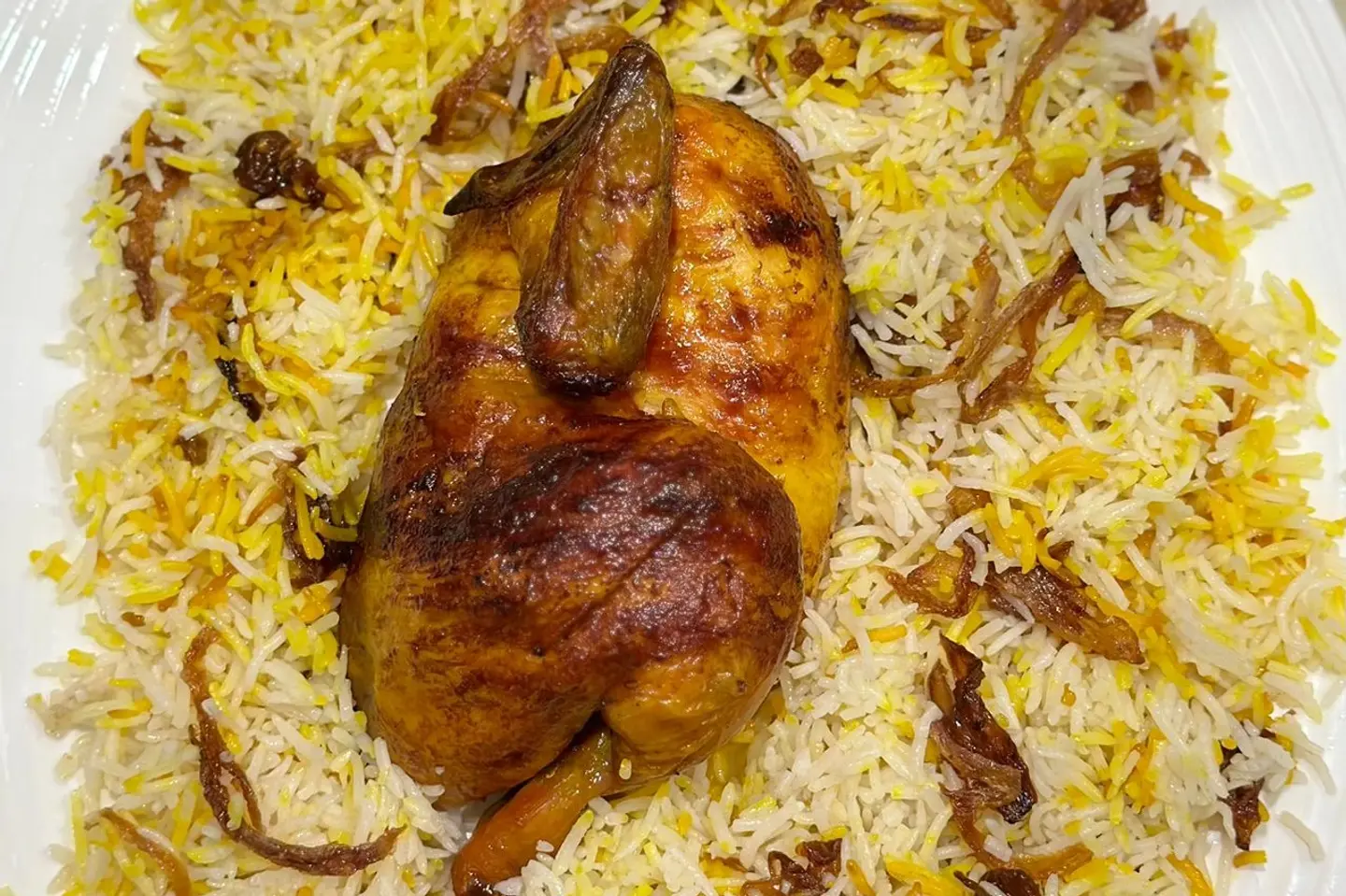 شواية دجاج مع الارز - حبه شواية