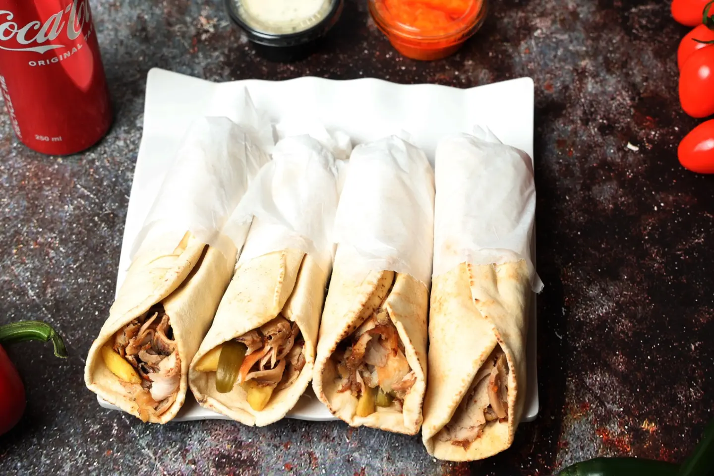 كومبو الشاورما - اربع ساندوتشات