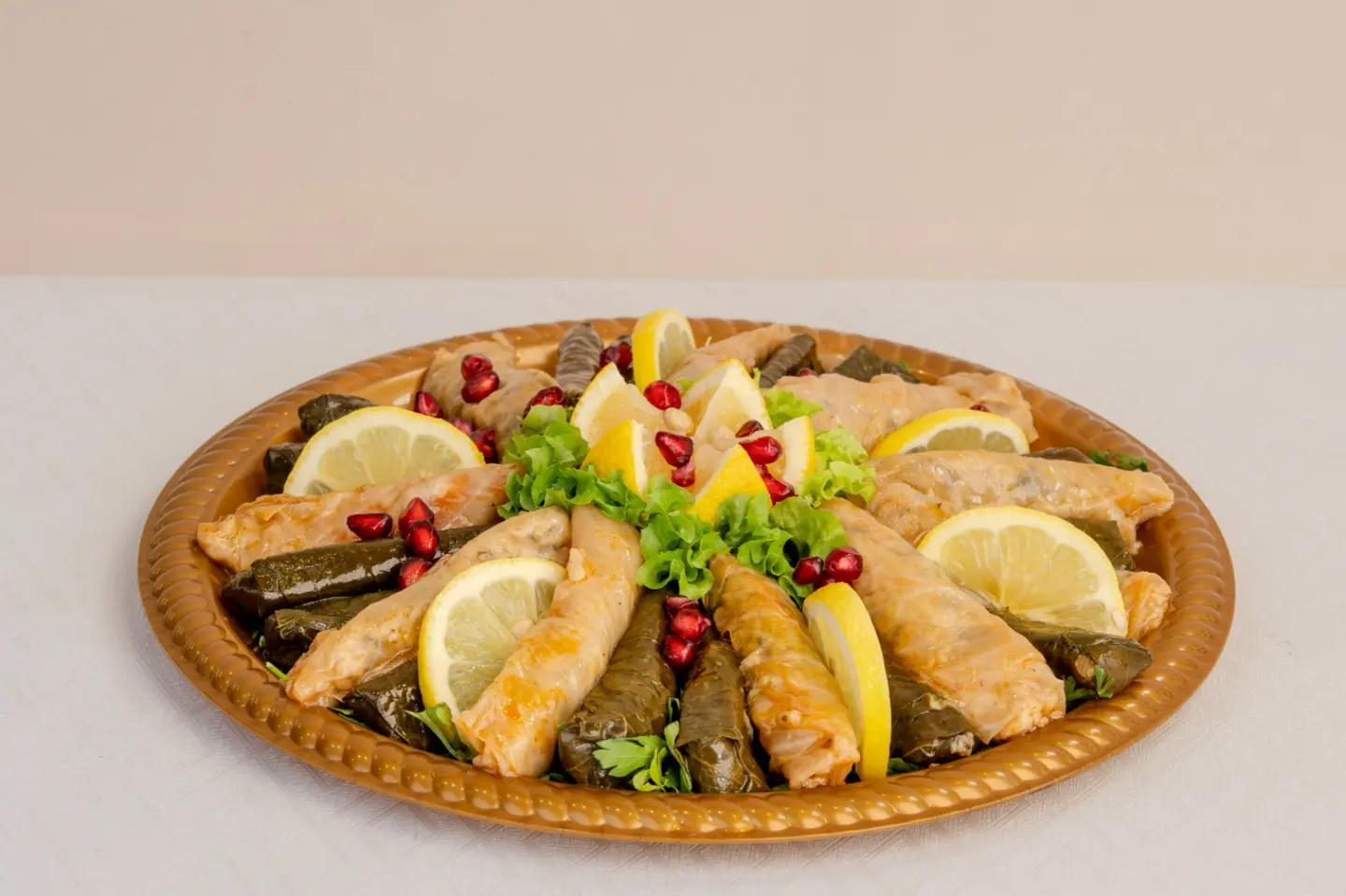 Stuffed Grape And Cabbage Leaves Plate - Extra Small