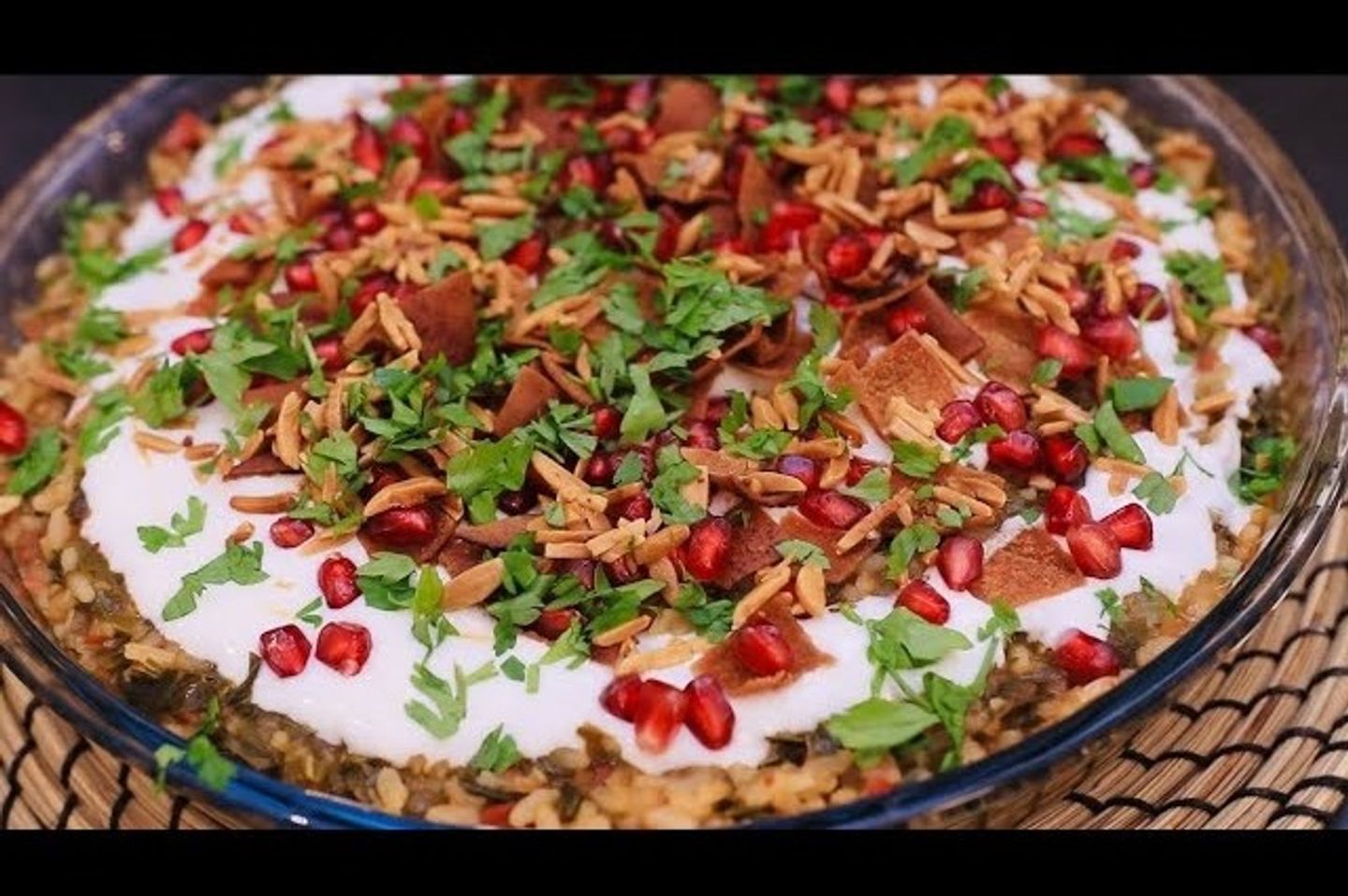 Vine Leaf Fatteh - Small Plate Of Vine Leaf Fatteh