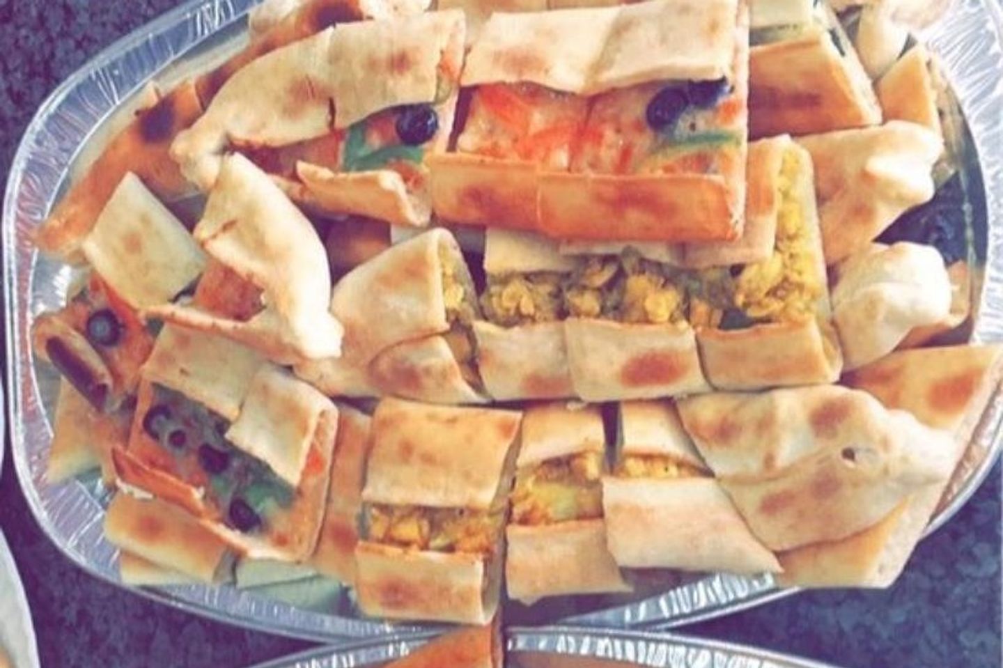 صحن فطائر مشكل - كبير