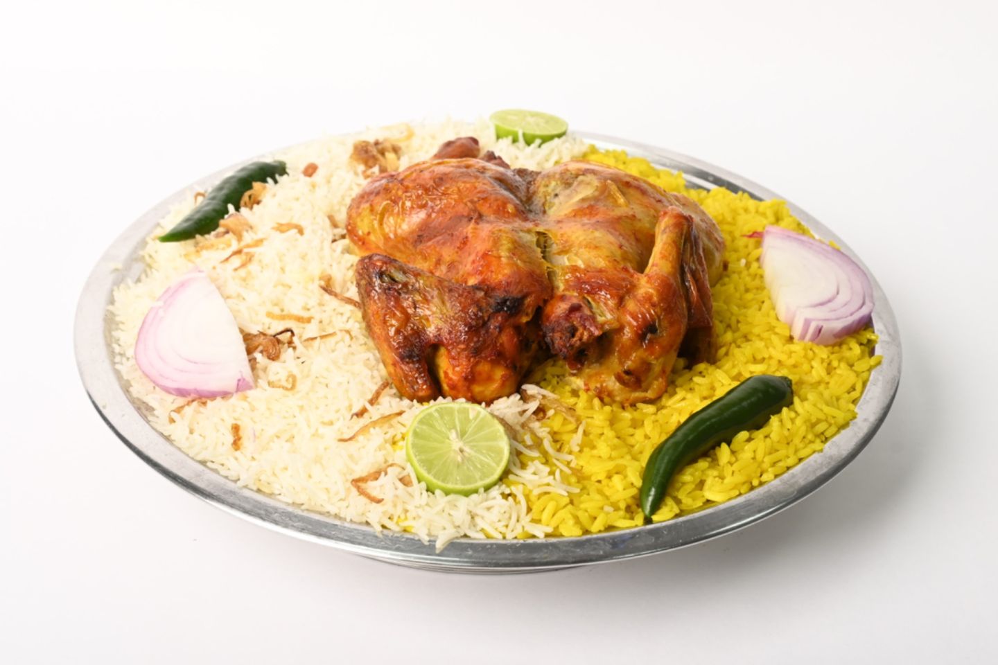 Whole Mandi Chicken - Mandi Rice